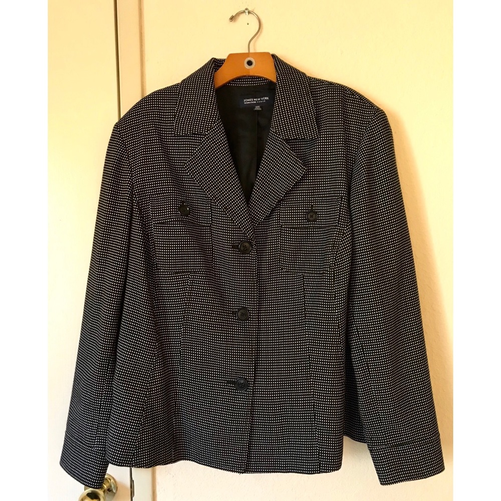 Jones New York Signature Black & White Jacket